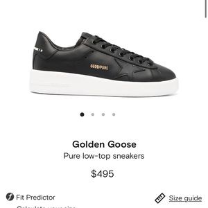 Black golden goose Pure low-top sneakers